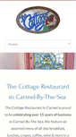 Mobile Screenshot of cottagerestaurant.com